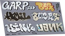Graffiti Artistico D per Wagons Più Grandi Trasferimenti Railtec N Kit