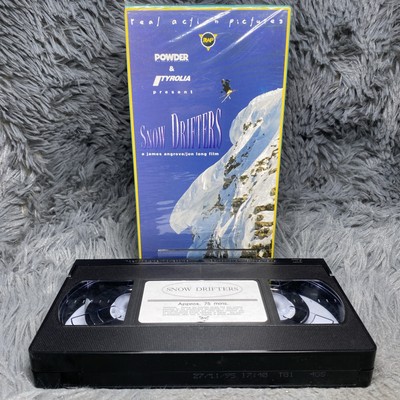Snow Drifters VHS Tape Real Action Pictures Ski Snowboard Extreme Sports Film