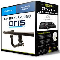 Abnehmbare AnhäNgerkupplung für Citroen C4 Grand Picasso 13- II Typ DA / DE Oris