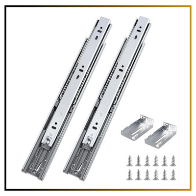 Probrico 10 Pair 22  Soft Close Drawer Slides Heavy Duty Ball Bearing W/ Bracket