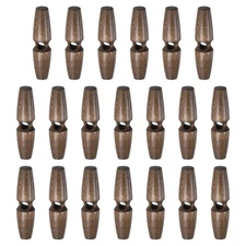 20pcs Wooden Toggle Buttons 50mm Single Hole Olive Sewing Button, Brown