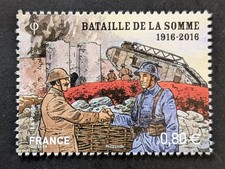 FRANCE 2016 TIMBRE 5075 BATAILLE SOMME SOLDATS SE SERRANT LA MAIN neuf** MNH
