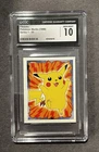 Pokémon Pikachu #25 Topps Merlin Sticker Series 1 CGC 10 Gem Mint