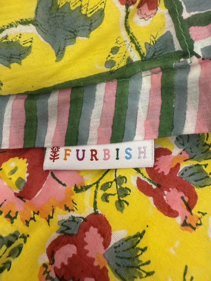 Manta acolchada de algodón Furbish Studio multicolor Henney bebé/regazo #28 Foto 2 de 4