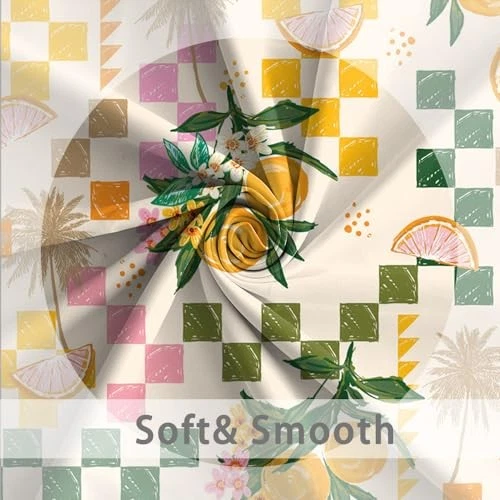 Cortina de Ducha, Frutas Amarillas y Verdes Ducha 72"W x 72"L (Pack de 1) Limón Foto 4 de 4