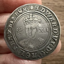 EDWARD VI (1547-1553). SILVER SHILLING. FINE SILVER ISSUE.