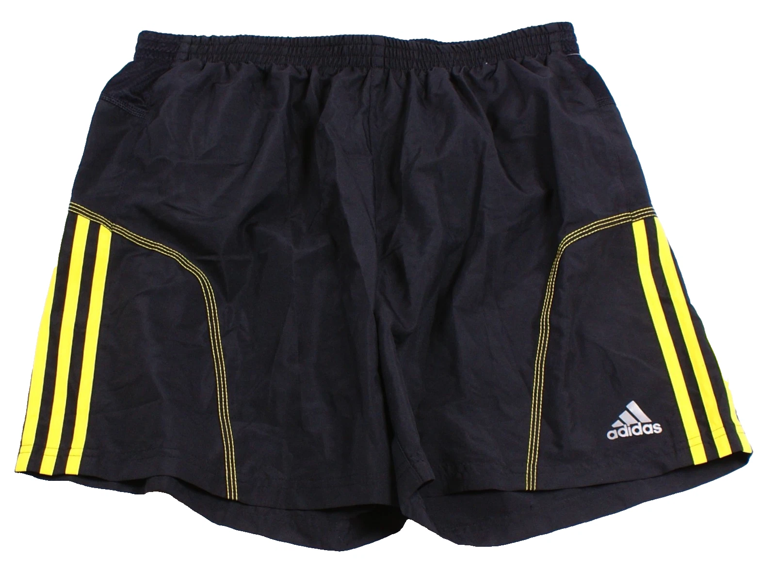 Adidas Men's L Black 7 Inch Inseam Brief Lined Athletic Running Shorts