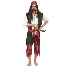 Costume de pirate pour homme déguisement des Caraïbes M - L