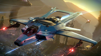 Star Citizen F7C Hornet Mk II LTI Ship Original Concept + Ironscale Paint