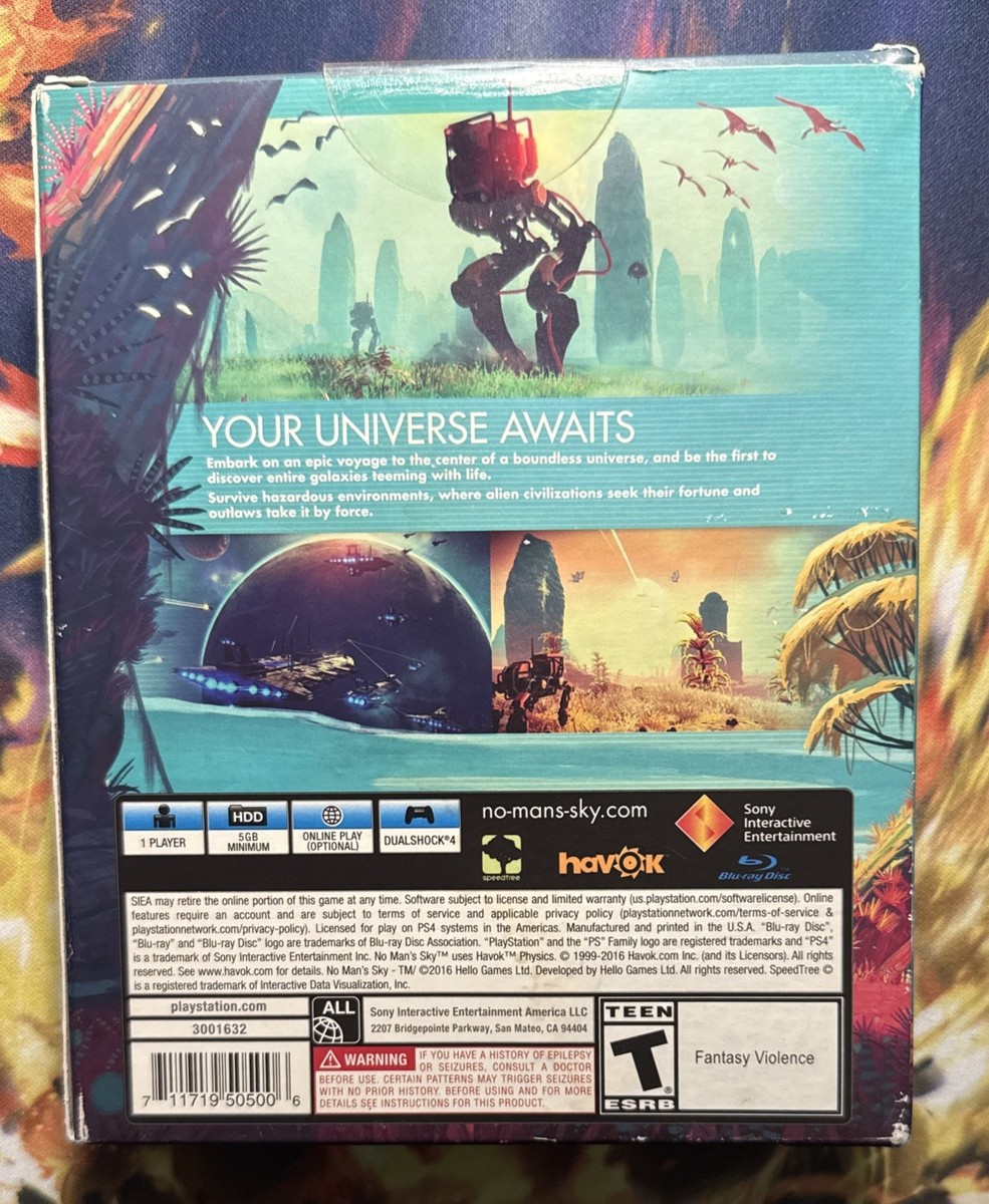 No Man's Sky: Limited Edition (Sony PlayStation 4, 2016) for sale