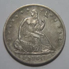 1861 Liberty Seated Silver Half Dollar - 50C - No Reserve!