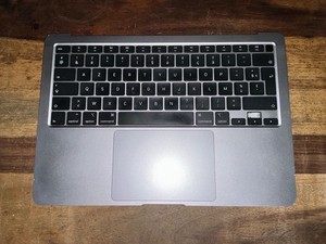 Apple MacBook Air A2179 2020 EMC 3302 AZERTY Tastatur Handauflage Space Grau