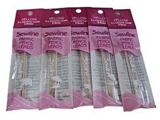 Sewline Fabric Pencil Lead Refills Yellow 5 Pack 6ct Each Quilting Sewing Tools