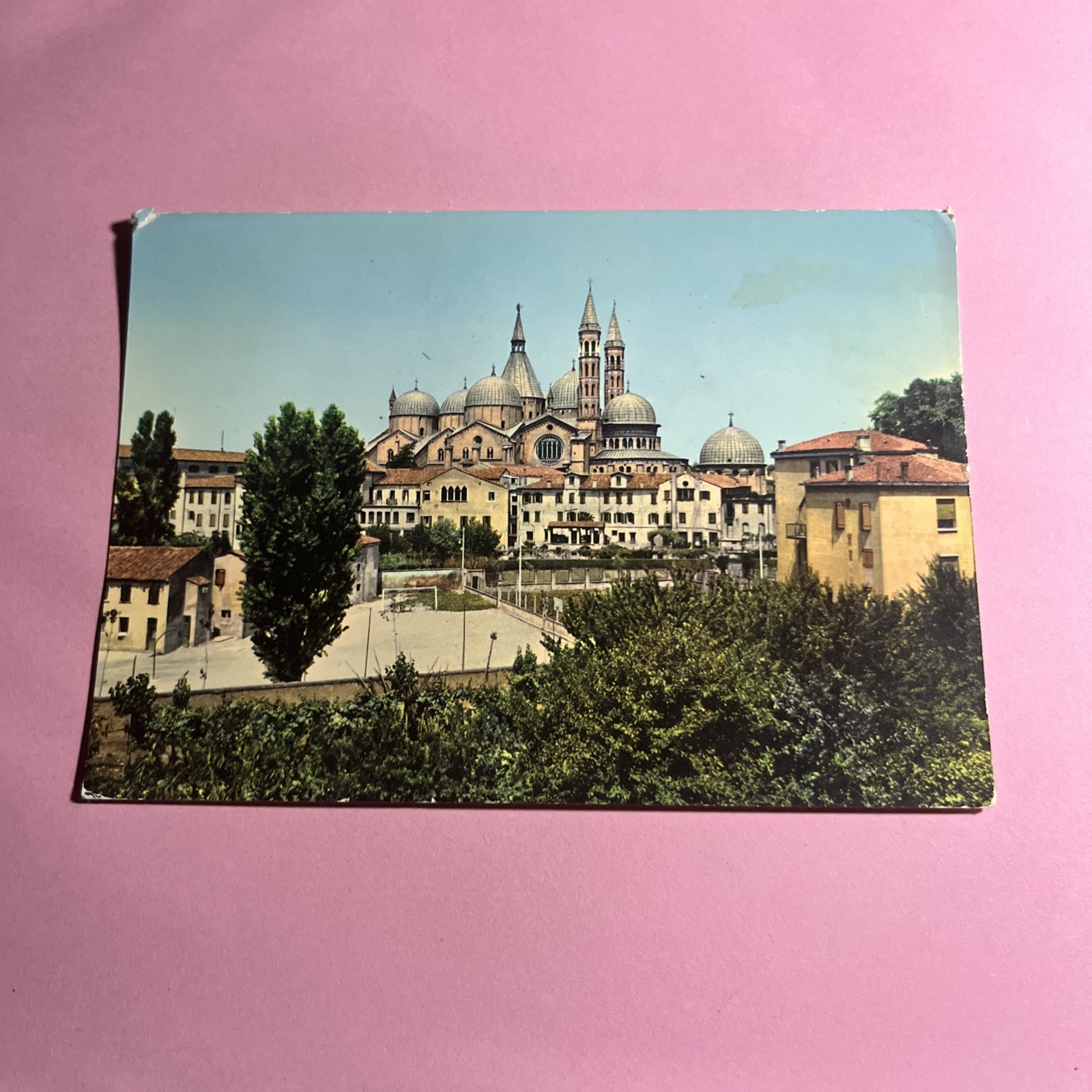 CARTOLINA A COLORI - PADOVA BASILICA DEL SANTO VISTA DALLE MURA DELLA CITTA'
