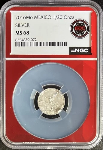 2016 Mo Mexico 1/20 Onza Silver Libertad MS68 NGC