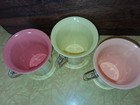 Vintage Raffiaware Melmac Burlap Tumbler Coffee Cups Mugs Set of  3 — photo 3