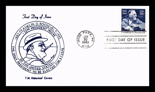 US COVER FIRST DAY OF ISSUE TM HISTORICAL COVERS FRANKLIN D. ROOSEVELT