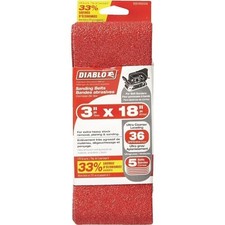 Diablo 5Pk 3X18 36G Sand Belt