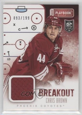2013 Panini Playbook Breakout Materials 93/199 Chris Brown #B-CB Rookie RC 7ez