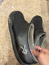 Kuru Draft Women  s 11 Black Gray Outdoor Walking Casual Slip On Mule Slippers