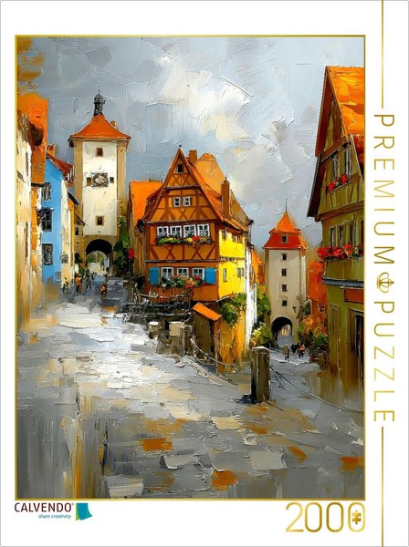 Calvendo Puzzle Rothenburg Ob Der Tauber | 2000 Teile Lege-GrößE 90 × 67 Cm Foto-image