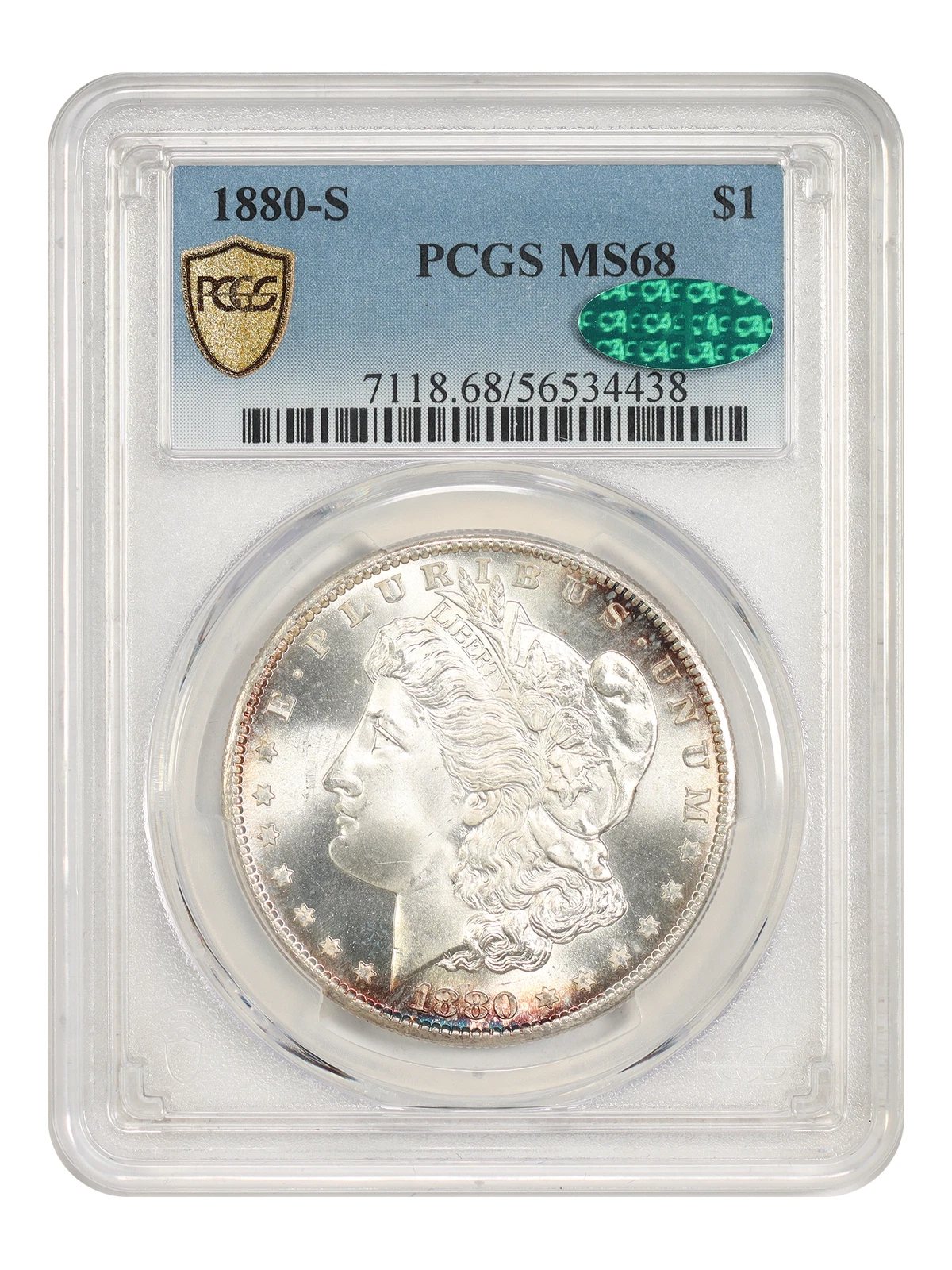 1880-S $1 PCGS/CAC MS68 - Morgan Dollar - Popular Collector Date