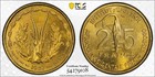 French West Africa 25 Francs 1957 PCGS MS 65