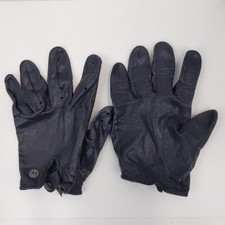 Gates Pittards Leather Driving Gloves Mens Large Black Vintage Snap Cuff