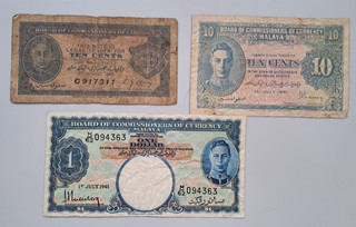 Malaya 1 dollar 10 cents 1941 1940 see other sales