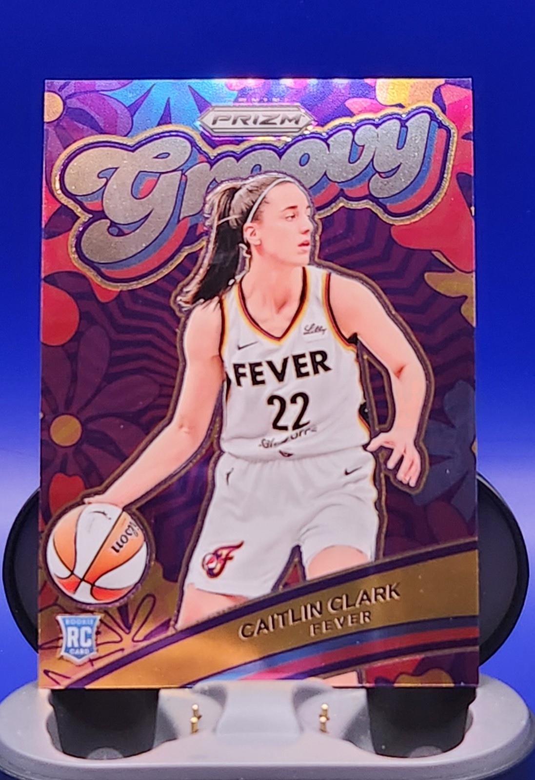 2024 Panini Prizm Caitlin Clark Rookie Groovy SSP Insert No. 13