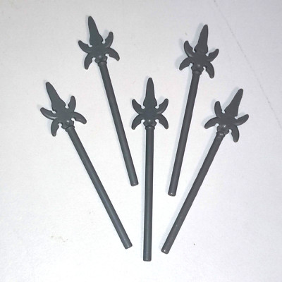 LEGO CASTLE WAFFEN SPIKES LANZEN 4 DUNKELGRAUE KLINGEN 5 STÜCK