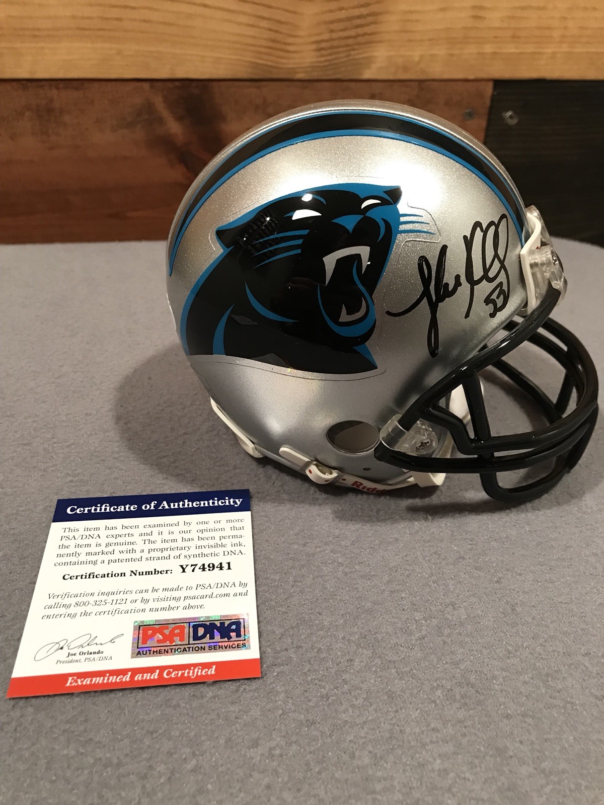 Luke Kuechly Autographed Signed Carolina Panthers Mini Helmet PSA/DNA 