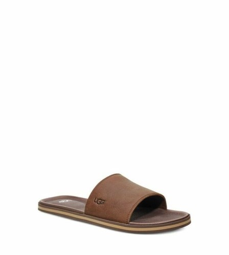 UGG Mens Size 15 Tan Cork Flip Flops Sandals Comfort Beach Brown UGG Flip Flops for Men for sale | eBay main image 3