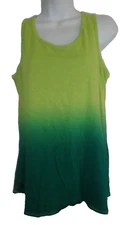 Eastern Mountain Sports EMS Shirt Women S Tank Top Green Ombre Sleeveless Hike