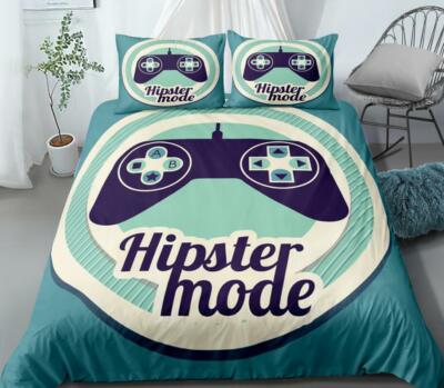 3D Blue Handle ZHUA412 Bed Pillowcases Quilt Duvet Cover Set Queen King Zoe
