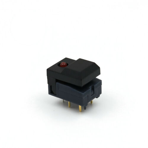 7Pcs PB86-A1 Red LED 7 Colors 6Pin Momentary SPDT Square Push Button Switch - Picture 4 of 6