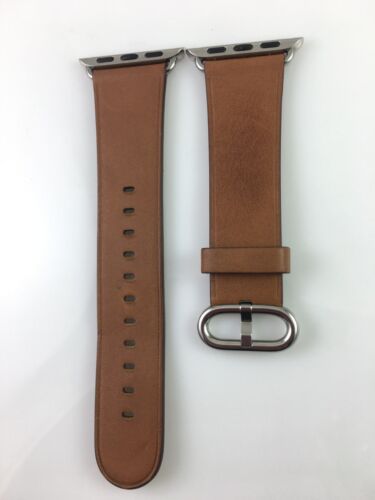 Original authentique Apple Watch boucle classique bracelet en cuir 40 mm 38 mm 41 mm S10 42 mm - Photo 112 sur 120