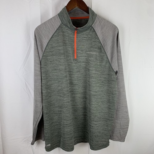 Free Country 1/4 Zip Langarmshirt Pullover Stretch Microtech schnelltrocknend XL