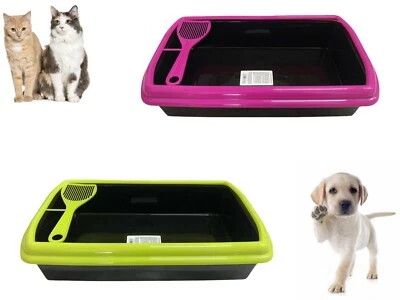 PIGEPA STORE Lettiera gatto e cane aperta con setaccio paletta Lettiera animali cani gatti