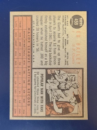 Tarjetas de béisbol Topps 1962 completa tu conjunto que elijas #447-522 - Imagen 27 de 155