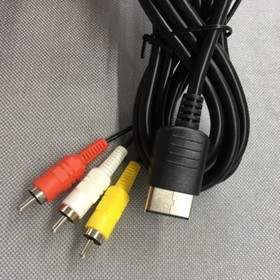Cable for Sega Dreamcast Console Audio Video TV AV Lead Composite Black 1.8m