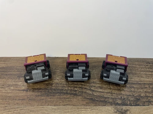 Lot Of 3 Vintage McDonalds Hot Wheels Attack Pack Purple Black Dump Truck