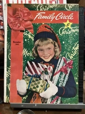 FAMILY CIRCLE MAGAZINE DECEMBER 1949 CHRISTMAS ISSUE ADVERTISING WOMEN'S
