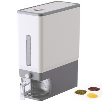 Rice Dispenser 25 Lbs, Rice Storage Container Sealed Moisture Proof