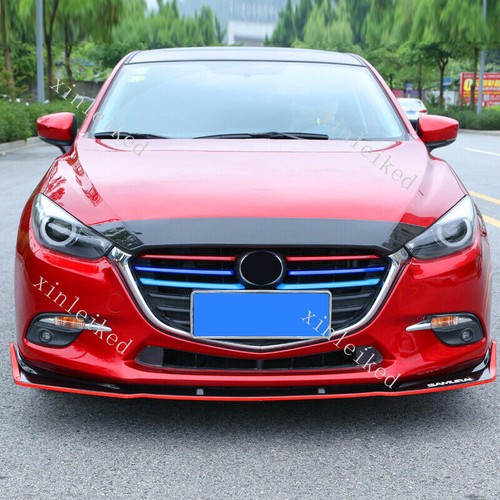 3-colors Front Grille Grill Mesh Decorat Strips Trim For Mazda 3 Axela 2017-2018 - Picture 4 of 5