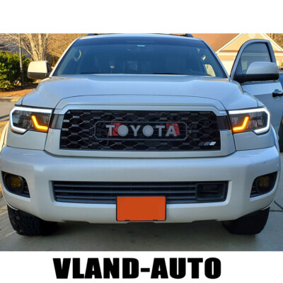 VLAND LED Headlights Fits Toyota Tundra 2007-2013 Sequoia 2008-2020 w/Sequential