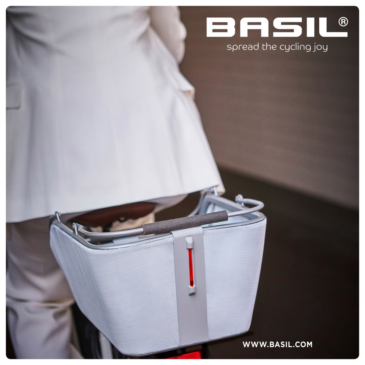 アクセサリー BASIL CENTO TECH FIBER MIK Basil Cento Tech Fiber - bicycle basket Nordlicht MIK - rear