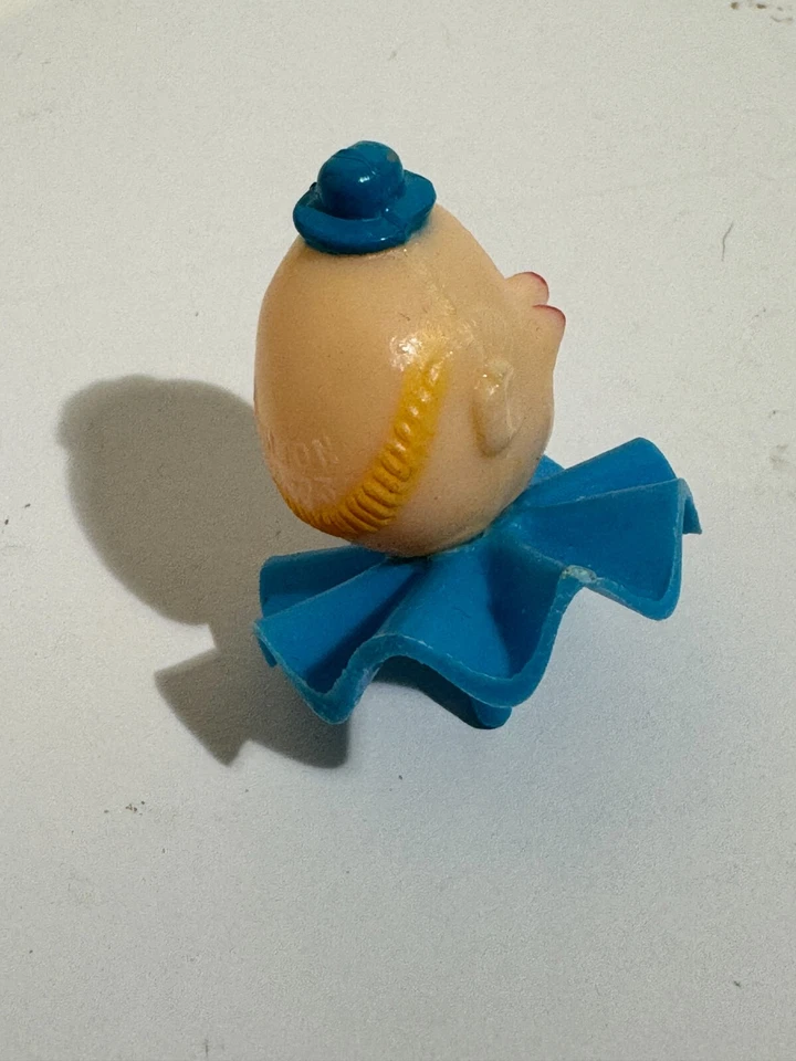 Винтажный клоун головы Wilton торт Topper набор из 3 синий и красный - Изображение 2 из 4