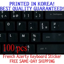 100pcs French Azerty Keyboard Sticker for Azerty Keyboard Best Quality