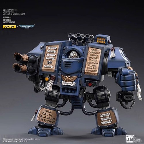 JOYTOY 1/18 Action Figure Space Marines Ultramarines Venerabile Dreadnought Giocattolo - Foto 2 di 12